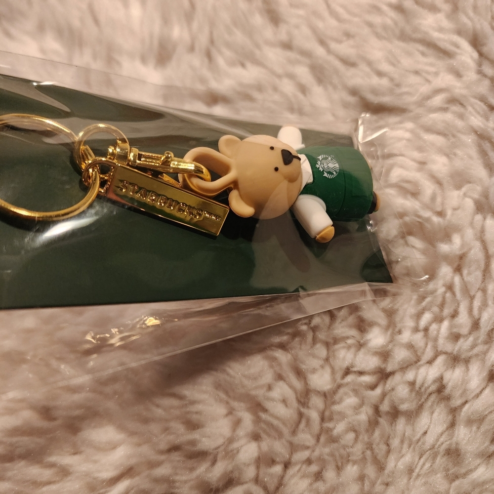 NWT - 2025 Starbucks Christmas Bearista Bear Reusable Hot Cup Lid Stopper - Picture 5 of 6